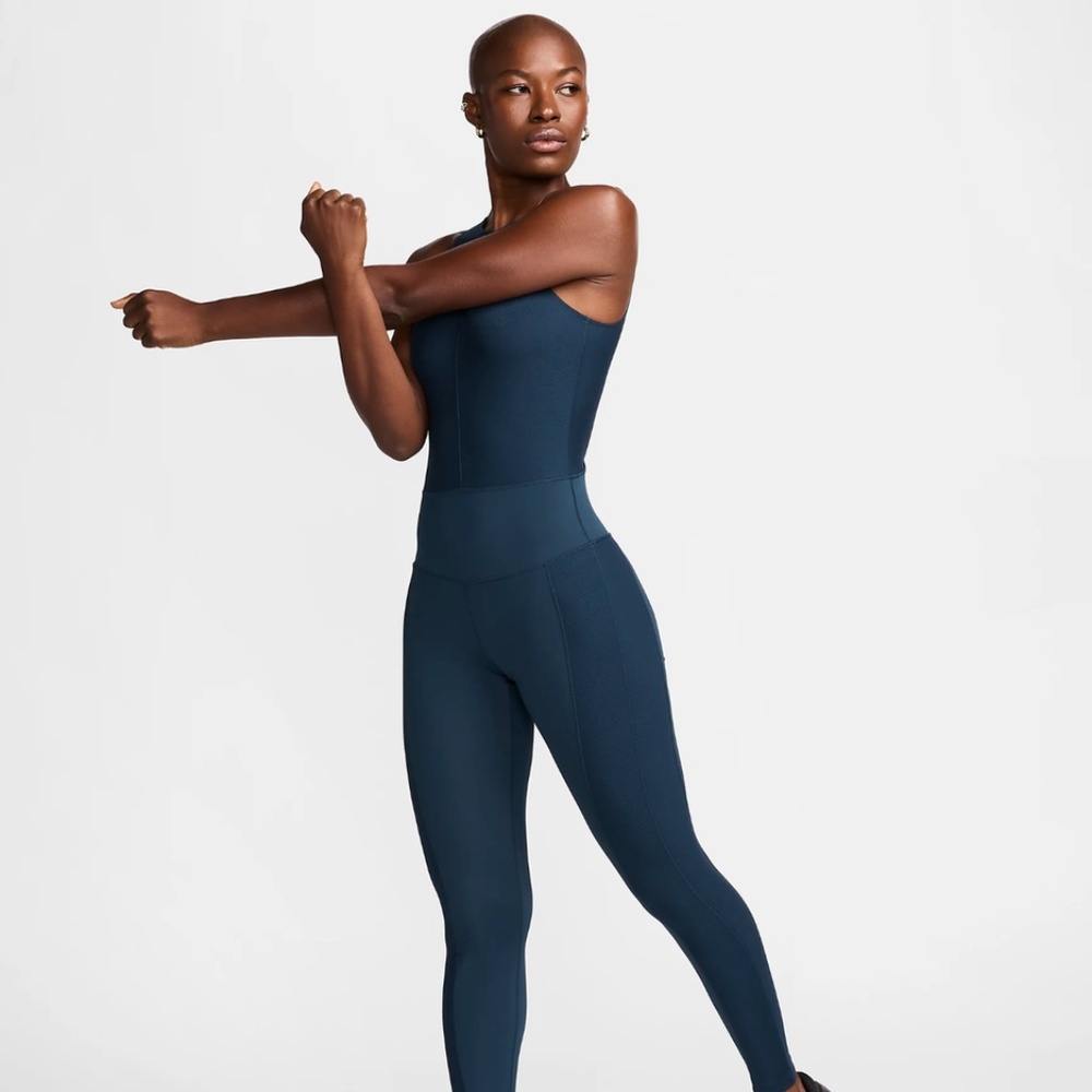 Nike One Women's Dri-FIT Bodysuit/Jumpsuit/One Piece/Romper Navy Small